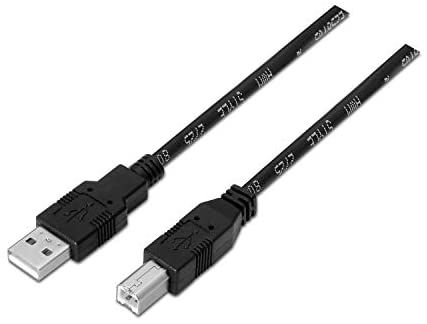 AISENS USB 2.0 Printer Cable 1.8m (6ft), Black