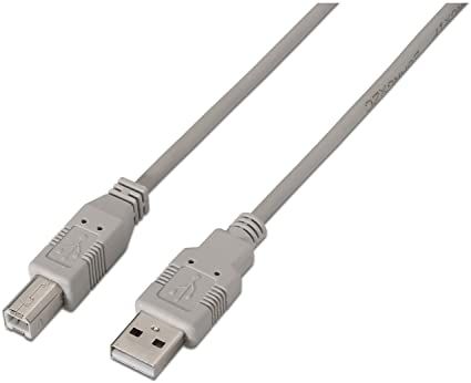 AISENS A101-0003 USB Cable (A to B), Beige