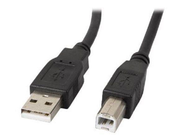 Lanberg USB to USB Cable with Ferrite Bead, Black, 0-5M