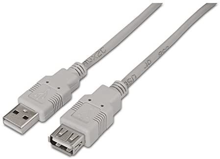 AISENS USB 2.0 Cable, Type A/M/H, Beige, 3m