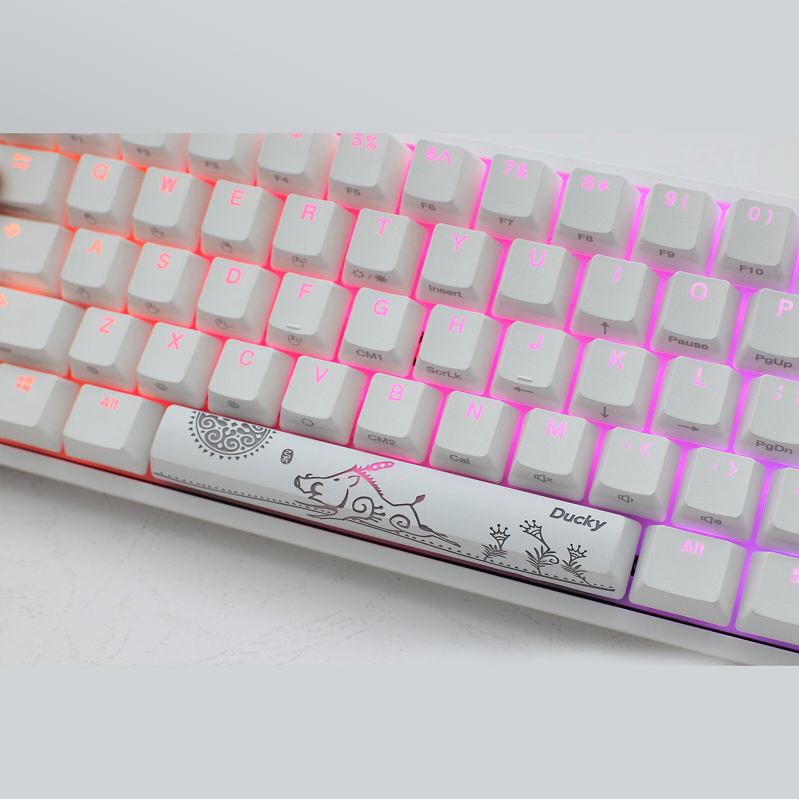 Ducky Channel One 2 Mini RGB Blanco (Cherry MX RGB Azul)