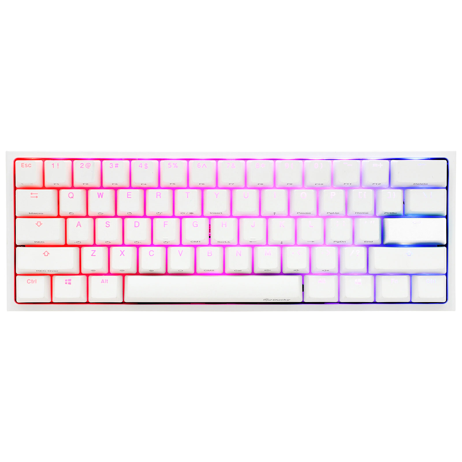 Ducky Channel One 2 Mini RGB White (Cherry MX RGB Blue)