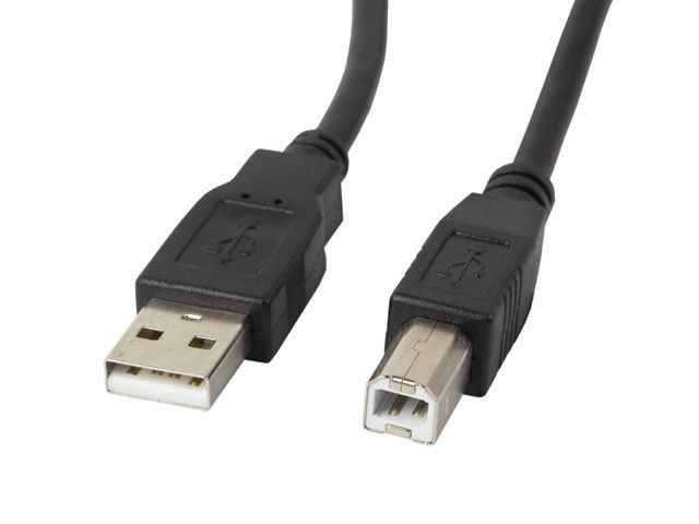 Lanberg 3m USB 2.0 A to B Cable with Ferrite Core, Black