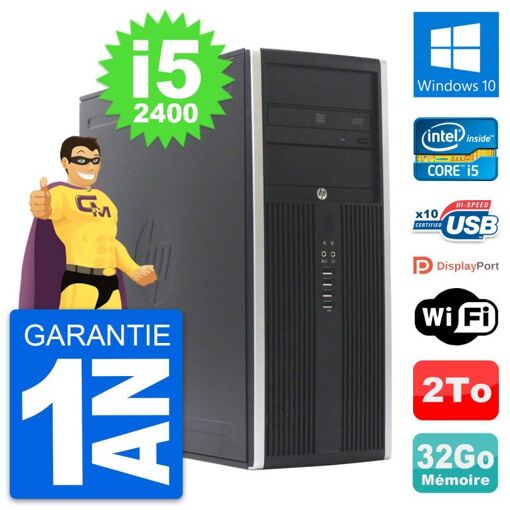 HP Elite 8300 Desktop PC - Intel Core i5, 32GB RAM, 2TB HDD, Windows 10