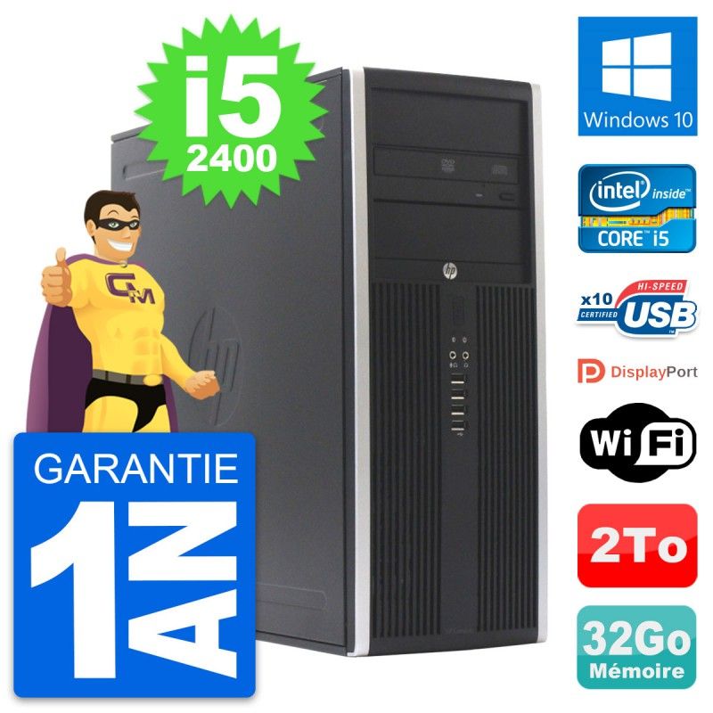 HP Elite 8300 Desktop PC - Intel Core i5, 32GB RAM, 2TB HDD, Windows 10