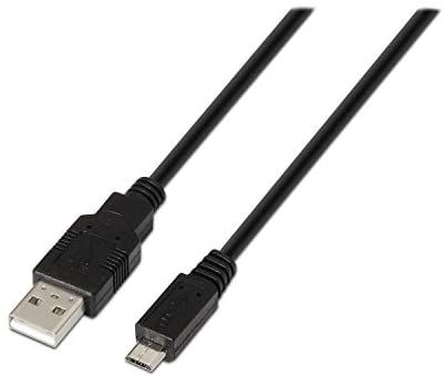 AISENS 3m USB 2.0 Cable for Mobile Phones, Black