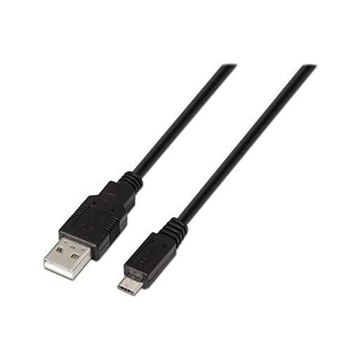 AISENS 3m USB 2.0 Cable for Mobile Phones, Black