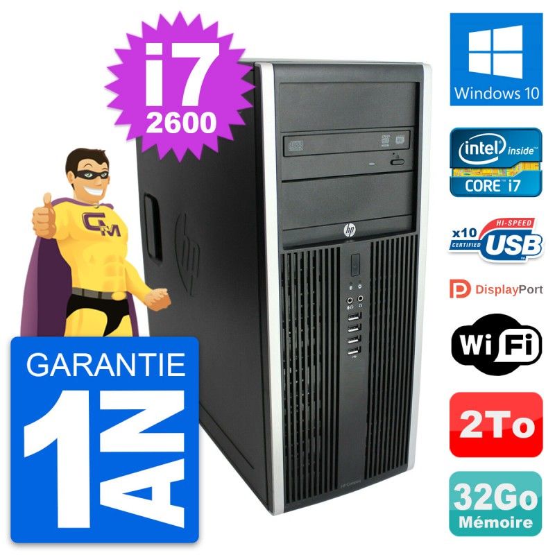 HP Elite 8300 Desktop PC - Intel Core i7, 32GB RAM, 2TB HDD, Windows 10, WiFi