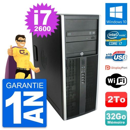 HP Elite 8300 Desktop PC - Intel Core i7, 32GB RAM, 2TB HDD, Windows 10, WiFi