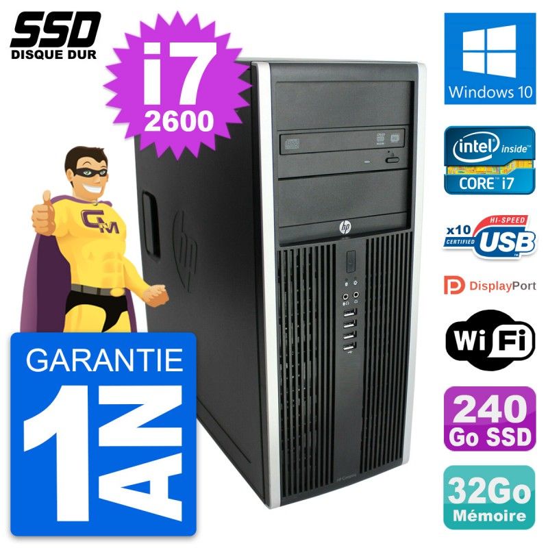HP Elite 8300 Desktop PC - Intel Core i7, 32GB RAM, 240GB SSD, Windows 10