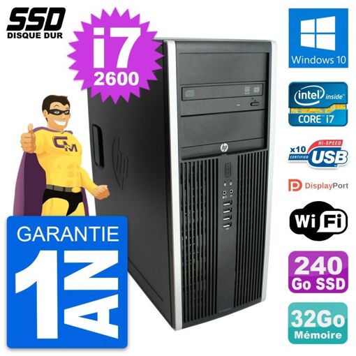 HP Elite 8300 Desktop PC - Intel Core i7, 32GB RAM, 240GB SSD, Windows 10