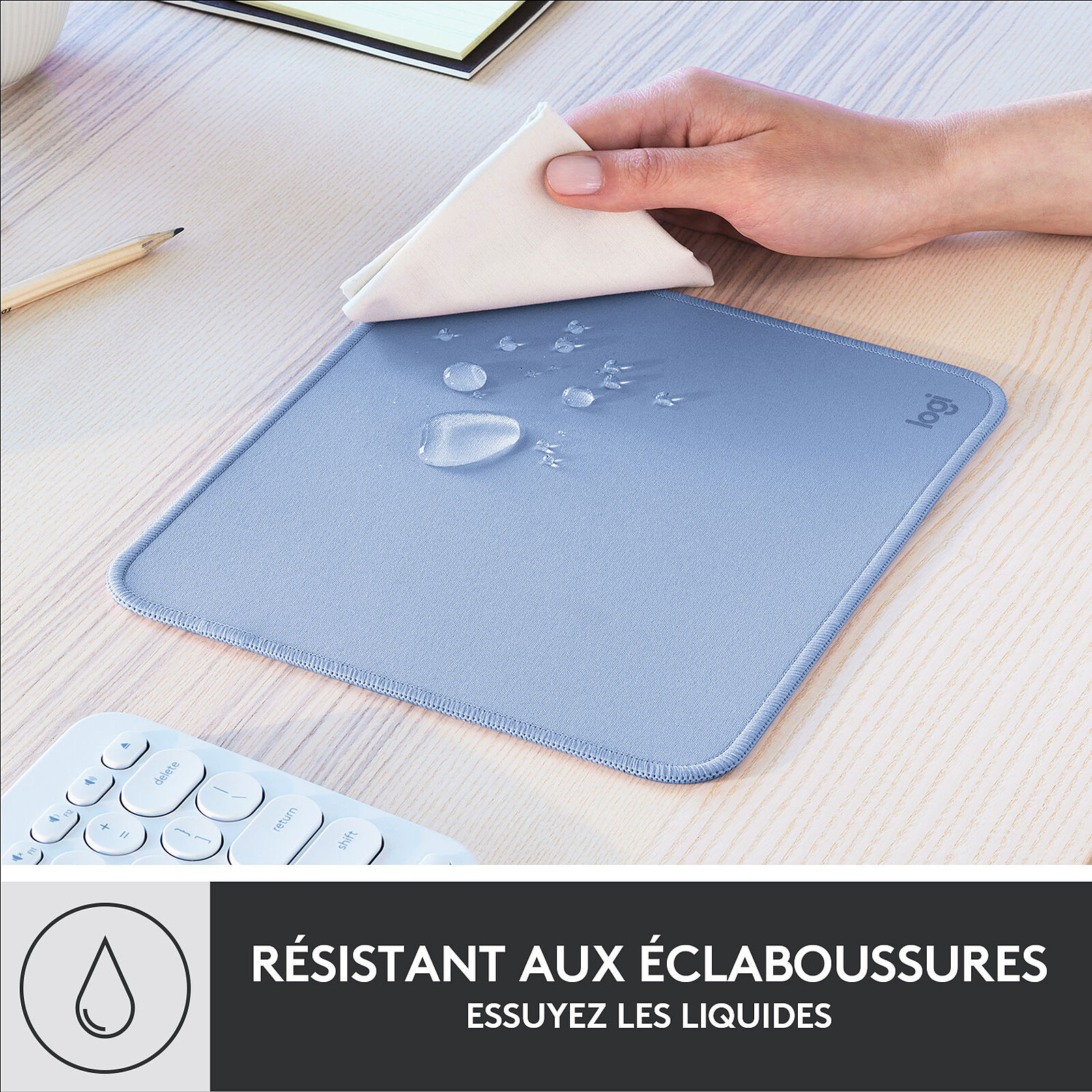 Logitech Mouse Pad Studio Series (Blue Grey)