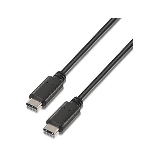 Câble USB 2.0 AISENS 3A, USB-C/M vers USB-C/M, Noir, 3m