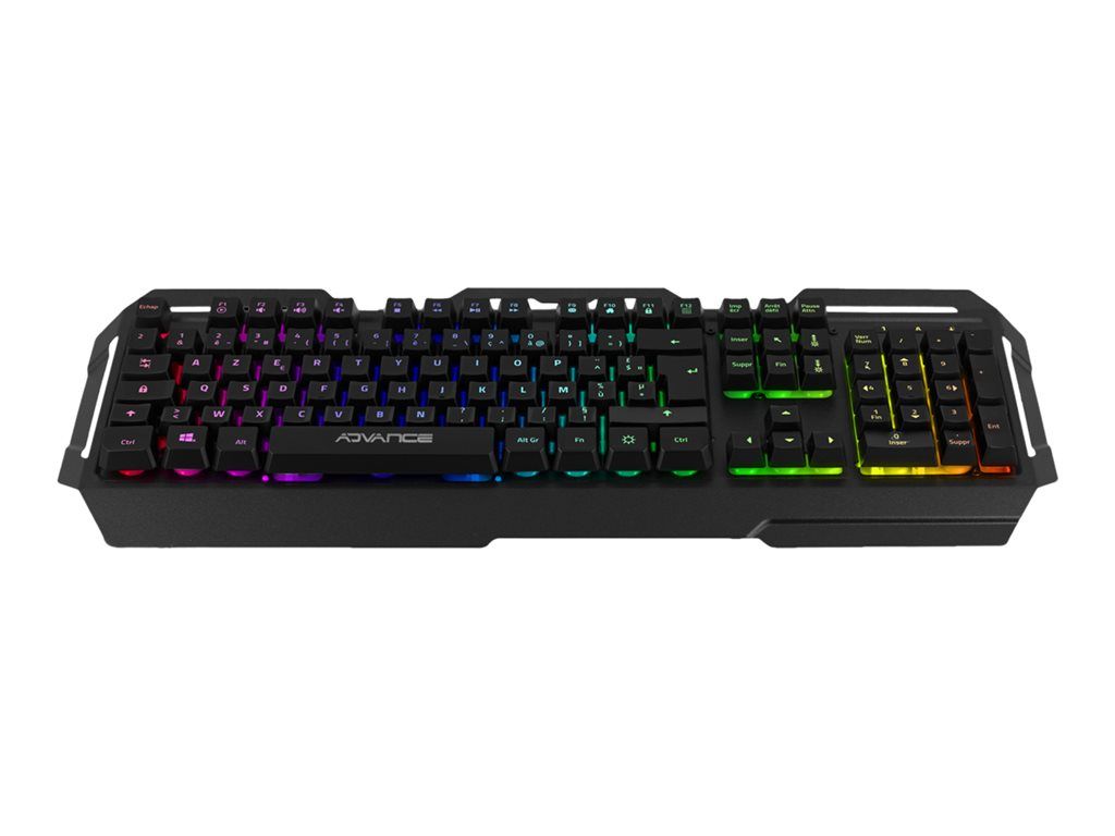 Suza Advance GTA 250 Keyboard - USB - Backlit - AZERTY - Black