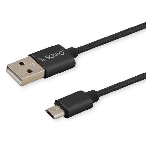 Savio USB 2.0 Cable 2m A to C Black