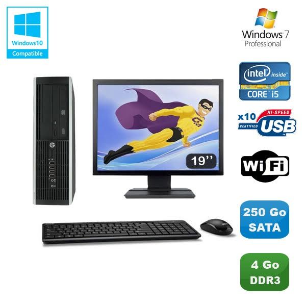 HP Elite 8100 SFF PC - Intel Core i5, 3.2GHz, 4GB RAM, 250GB HDD, DVD Drive, WiFi, Windows 7 Pro