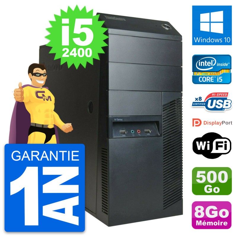 Lenovo M91p Desktop PC - Intel Core i5, 8GB RAM, 500GB Hard Drive, Windows 10
