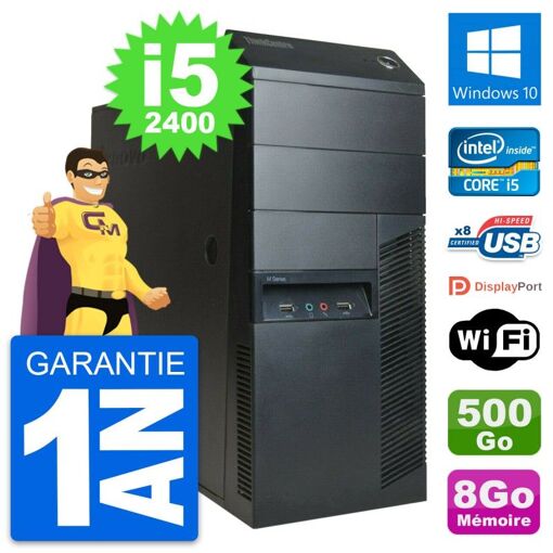 Lenovo M91p Desktop PC - Intel Core i5, 8GB RAM, 500GB Hard Drive, Windows 10
