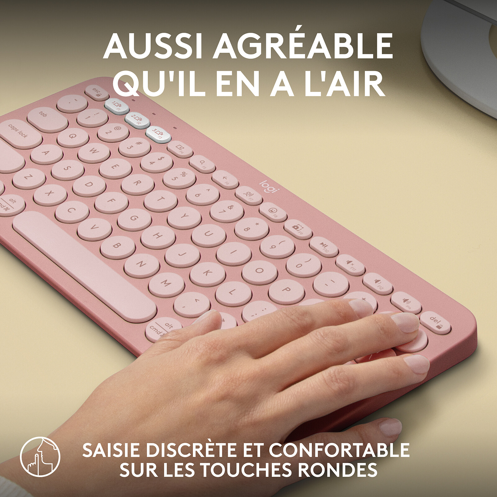 Logitech Pebble Keys 2 K380s (Pink)