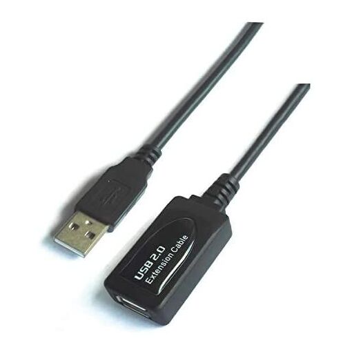 Câble d'extension AISENS de 5 m avec amplificateur, Noir