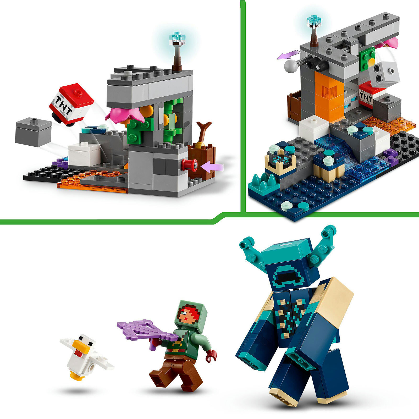 LEGO Minecraft 21274 Encounter With The Warden