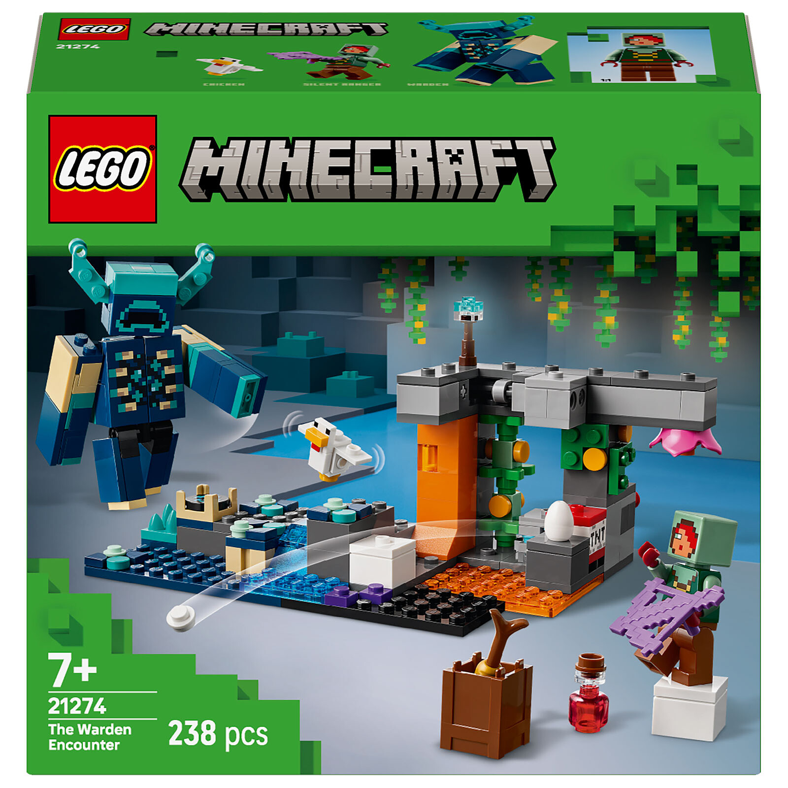LEGO Minecraft 21274 Encounter With The Warden