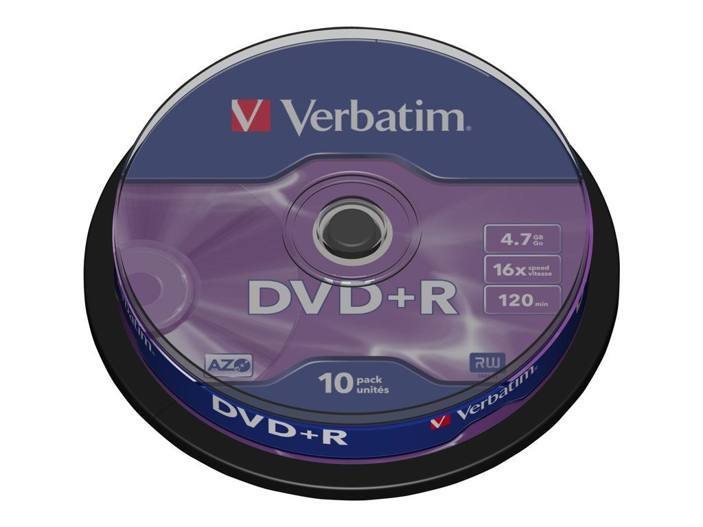Verbatim 10x DVD+R - 4,7 GB - 16x