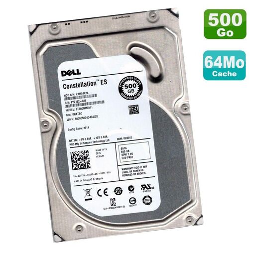 Disque dur Dell Constellation ES 500 Go SATA 3,5" (ST500NM0011)