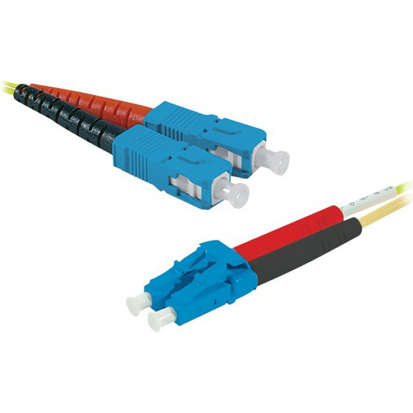 2mm OS2 SC-UPC/LC-UPC single mode duplex optical jumper (2meter)