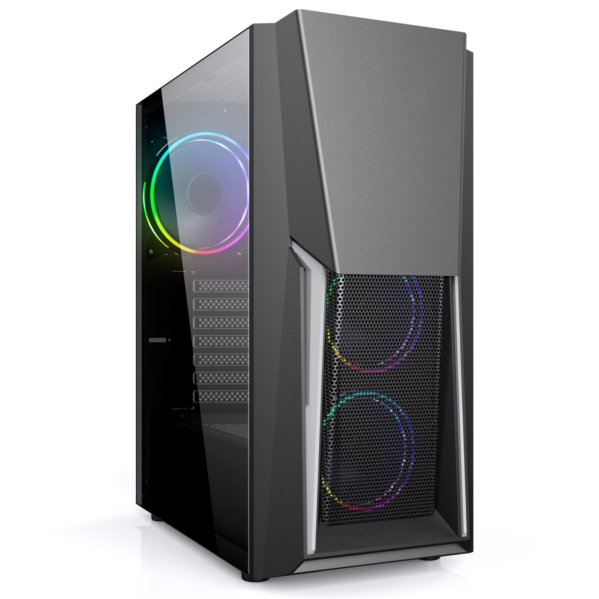 Droxio Gaming Burner Lat ATX Case with Tempered Glass