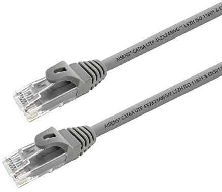 Aisens Cat.6a Patch Cable, 25cm, Gray