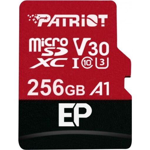 Patriot EP Series 256GB MicroSDXC UHS-I Card (with SD Adapter)