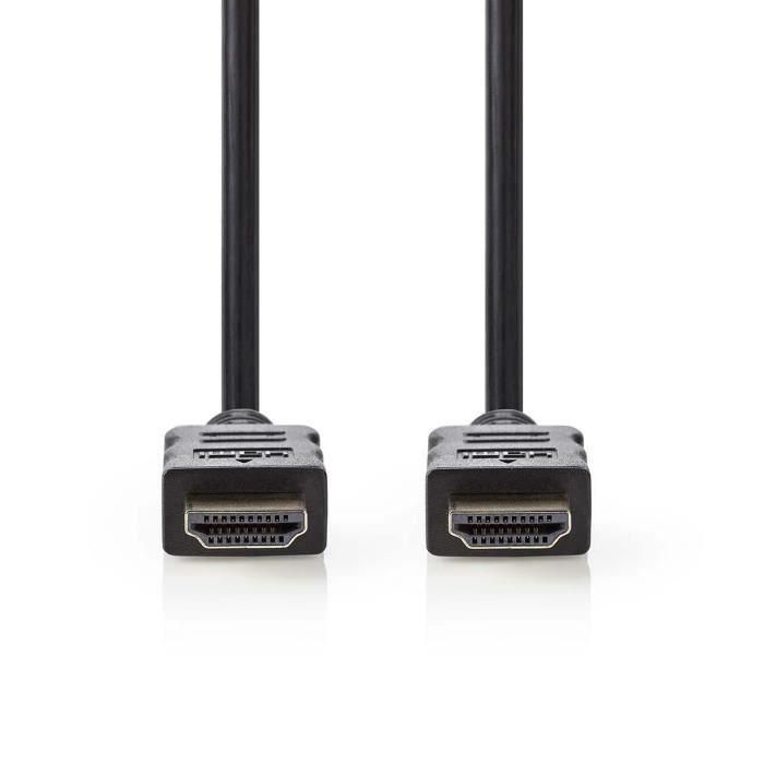 Câble HDMI haute vitesse Nedis avec Ethernet - 0,5 m - Noir