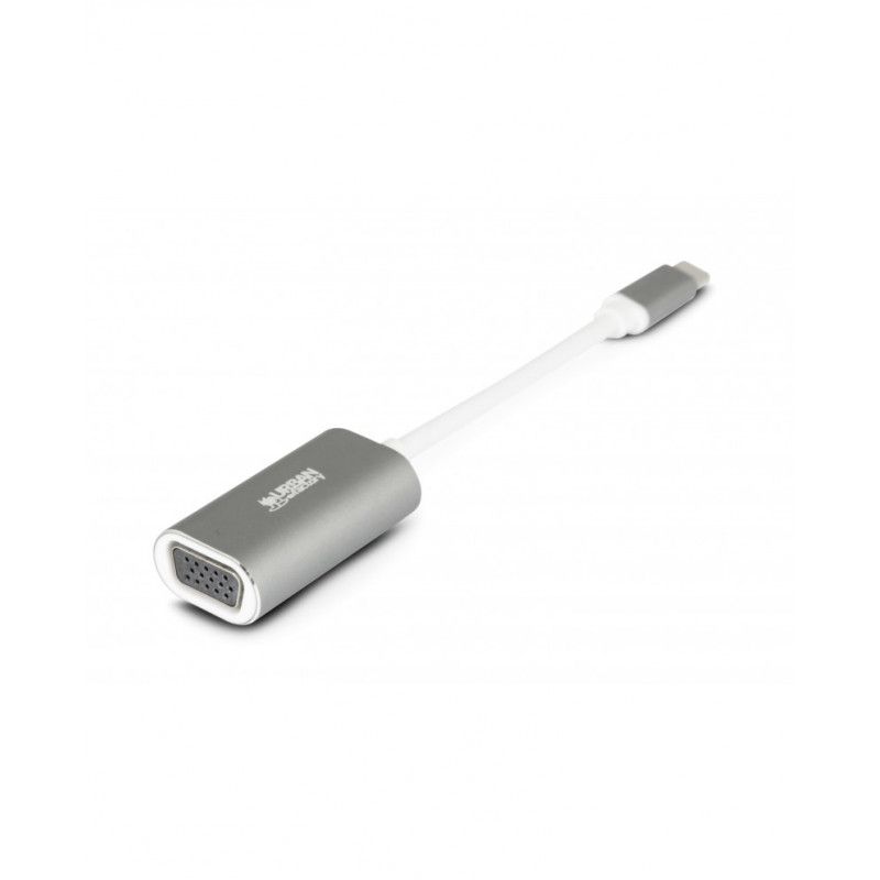 Adaptateur vidéo Urban Factory USB-C vers HD-15 (VGA) - 10,5 cm - Gris sidéral