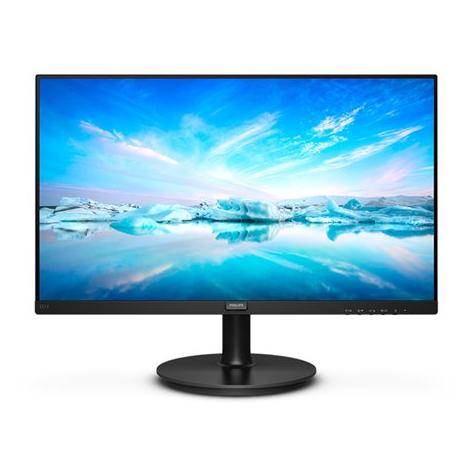 Philips V-line 221V8 LED Monitor - 22" (21.5" Visual) - Full HD 1080p @ 75Hz - VA - 200 cd/m² - 4000:1 - 4ms - HDMI, VGA - Textured Black