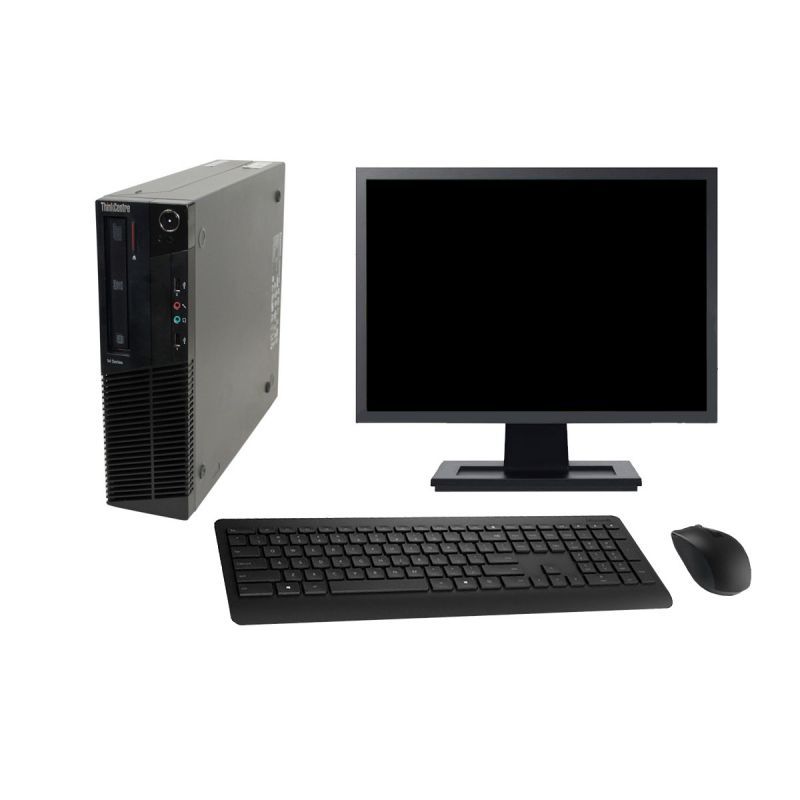 Lenovo M82 SFF Desktop Computer - 27" Screen, Intel G630, 4GB RAM, 120GB SSD, Windows 10, WiFi