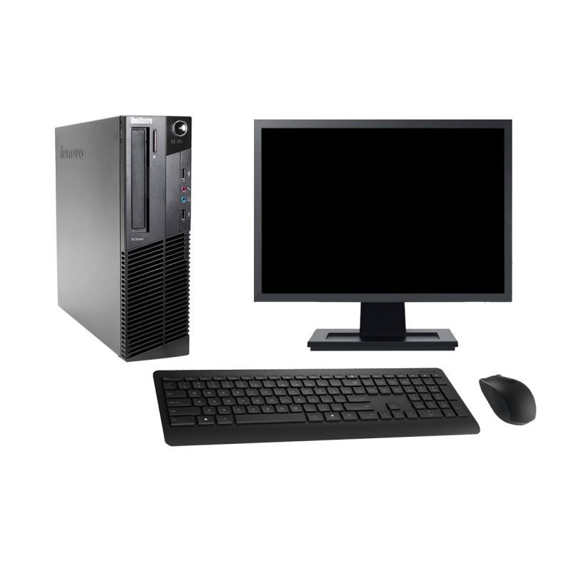 Lenovo M82 SFF Desktop Computer - 27" Screen, Intel i3-2100, 16GB RAM, 960GB SSD, Windows 10, WiFi