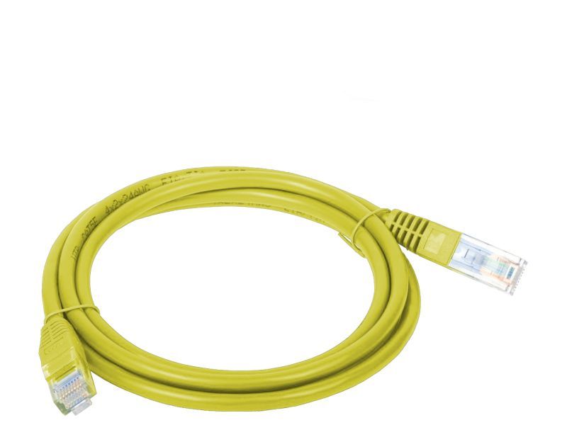 A-lan Cat5e U/UTP Network Cable, 1m, Yellow