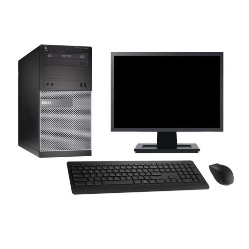 Dell OptiPlex 3020 Desktop Computer - 27" Screen, Intel i7-4790, 4GB RAM, 500GB HDD, Windows 10, WiFi