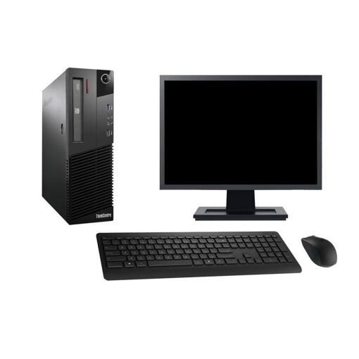 Lenovo M93p SFF Desktop Computer, 19" Screen, Intel i3-4130, 16GB RAM, 2TB Hard Drive, Windows 10, Wifi