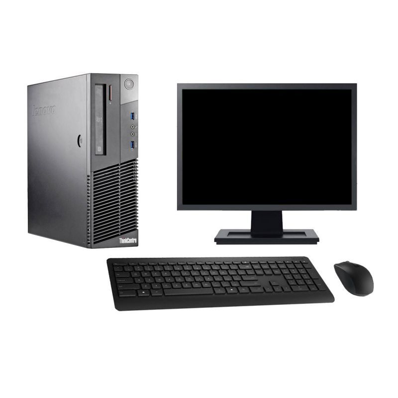 Lenovo M93p SFF Desktop Computer, 27" Screen, Intel i5-4570, 32GB RAM, 240GB SSD, Windows 10, Wifi