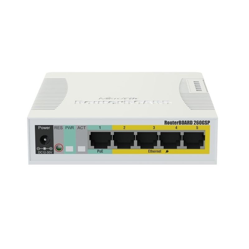 Mikrotik Switch CSS106-1G-4P-1S RB260GSP 5xGB 1XSF
