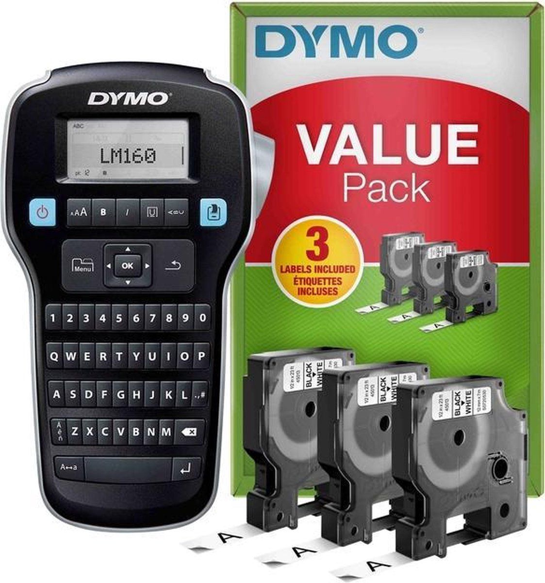 Kit de inicio para impresora de etiquetas Dymo LabelManager 160