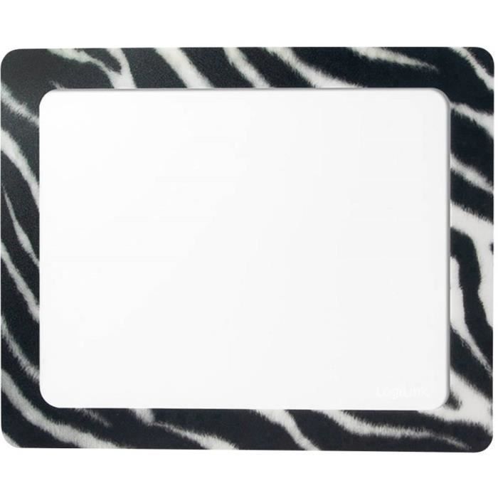 LogiLink Mouse Pad with Photo Pocket - Zebra
