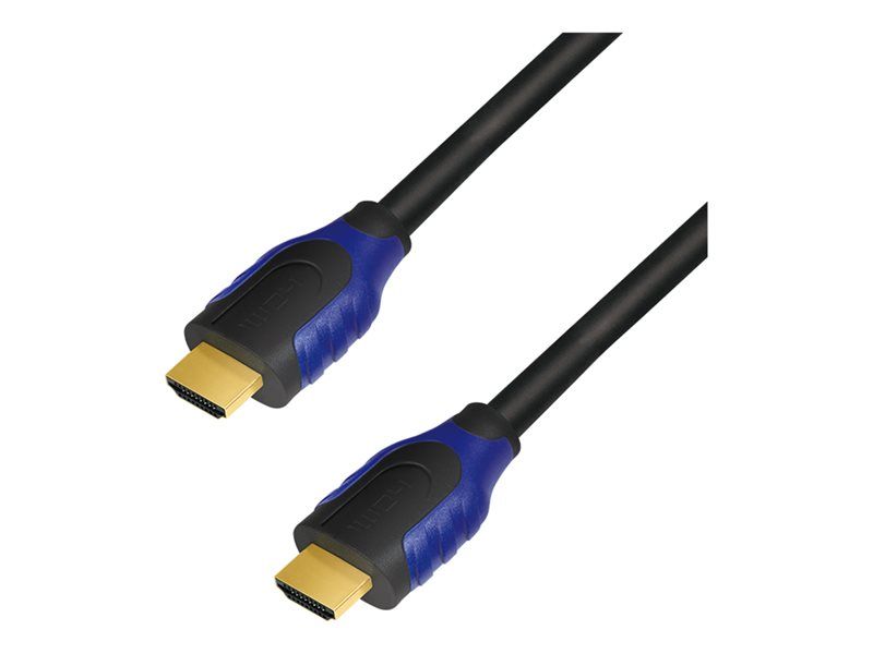 Cable HDMI de alta velocidad LogiLink con Ethernet - 1 m - Negro - Compatibilidad 4K
