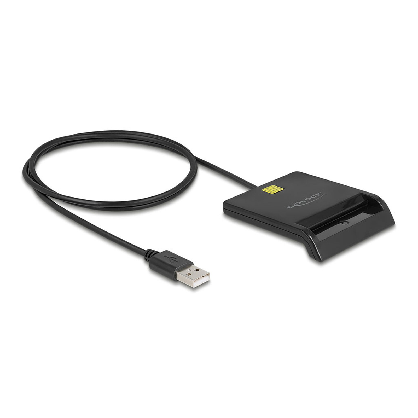 DeLock Smart USB 2.0 Card Reader for Smart Cards - Black