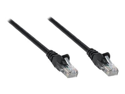 IC Intracom Cat6 Patch Cable, 0.25m, Black, Snagless, Lifetime Warranty