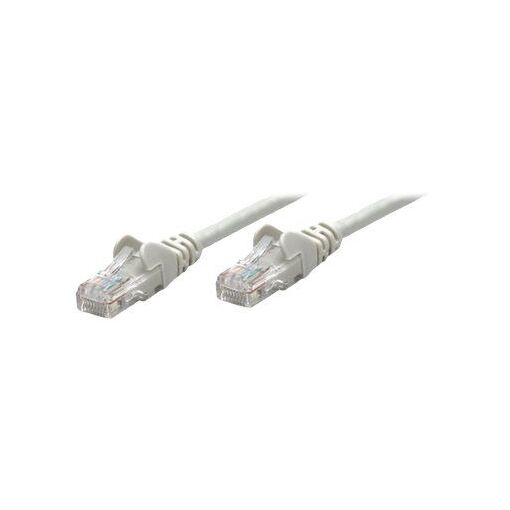 Cordon de raccordement réseau IC Intracom Cat6A, 0,25 m, gris, cuivre, S/FTP, LSOH/LSZH, PVC, RJ45, contacts dorés, sans accrochage, botté, garantie à vie