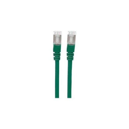 IC Intracom Network Patch Cable, 0.25m, Green, Cat7/Cat6A, Snagless, Booted