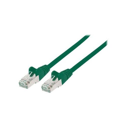 IC Intracom Network Patch Cable, 0.5m, Green, Cat7/Cat6A, Snagless, Booted, Gold Plated Contacts, LSOH/LSZH, PVC, RJ45
